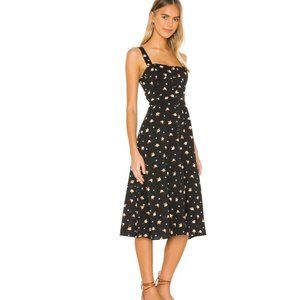 WeWoreWhat Harper Floral Midi Dress NWT Black M
